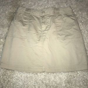Casual Neutral Color Skort